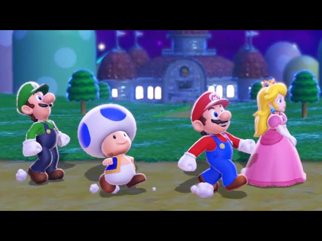 Super Mario 3D World - Full Game Walkthrough (4 Players)