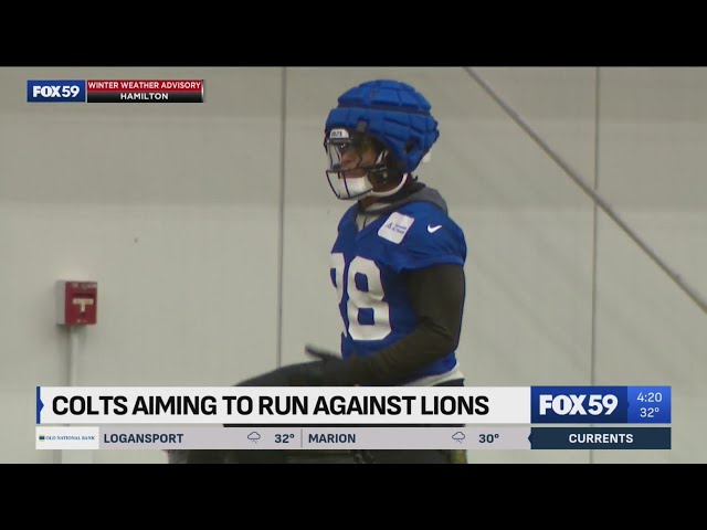 Colts aim to emphasis the run game against the Lions