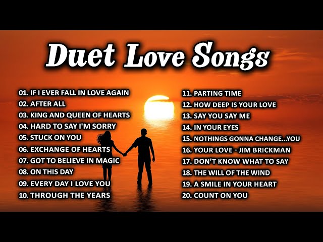 Best Duets Songs Male And Female 80's 90's ( Lyric )- 50 Romantic Duet Love Songs Of All Time