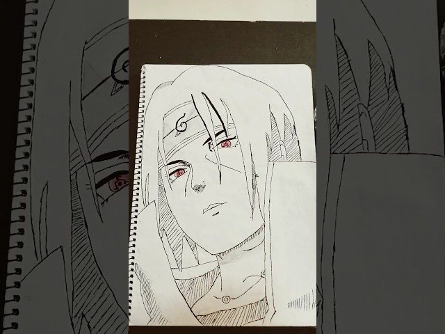 Itachi uchiha mangekyou sharingan#sketch #art # #anime #viralvideo #viralshort