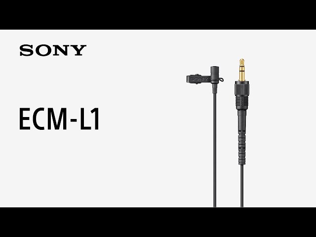 Introducing Lavalier Microphone ECM-L1 | Sony | Accessory