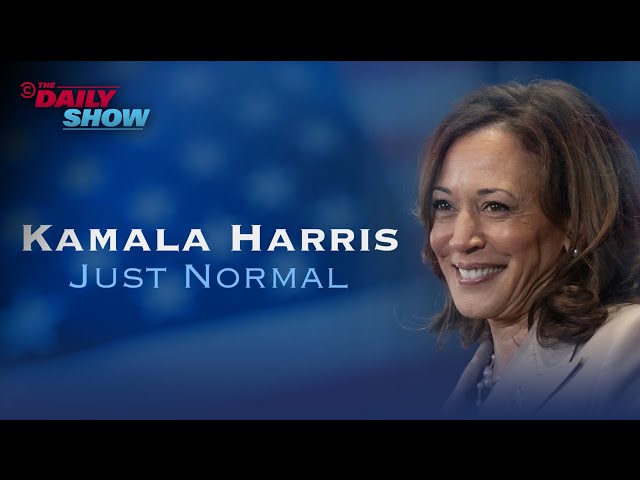 Kamala Harris is "Just Normal" - Narrated By Jason Bateman | The Daily Show