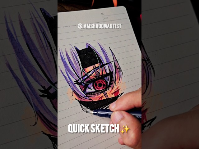 Quick Sketch 👀 ✨️ #anime #howtodraw #animedrawing