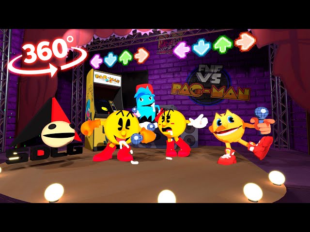 FNF 3D Characters 360 Pacman Test Vs Gameplay.