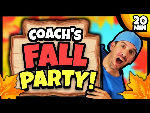 🍁 Fall Brain Break Party 🍁 Simon Says 🍁 Would You Rather 🍁 Coach Corey Martin