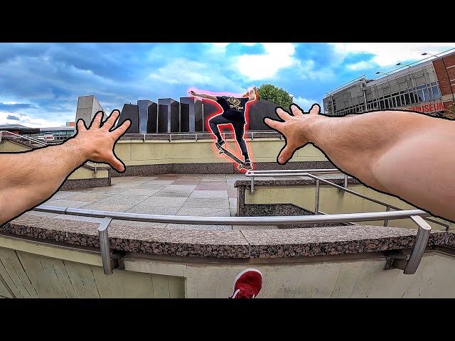 PARKOUR vs SKATEBOARD | Parkour POV Chase