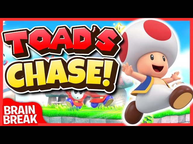 Toad' Chase | Brain Break | Mario Run | Just Dance | Freeze Dance | Matthew Wood