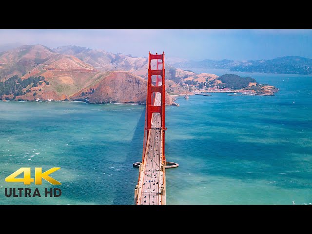 San Francisco 4K | Bay Area & Downtown Scenic Drive | Golden Gate Bridge | California