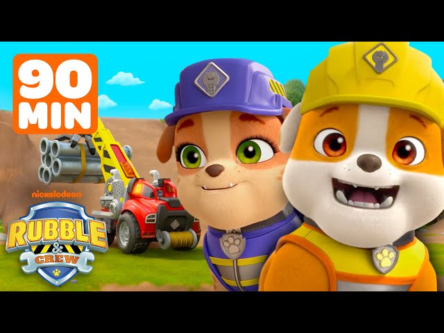 Rubble's Ultimate Bow Wow Builds In Builder Cove! | 90 Minute Compilation | Rubble & Crew