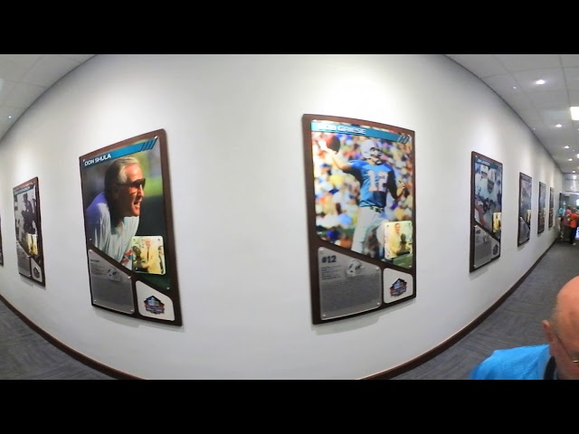 Miami Dolphins player entry to locker room entry