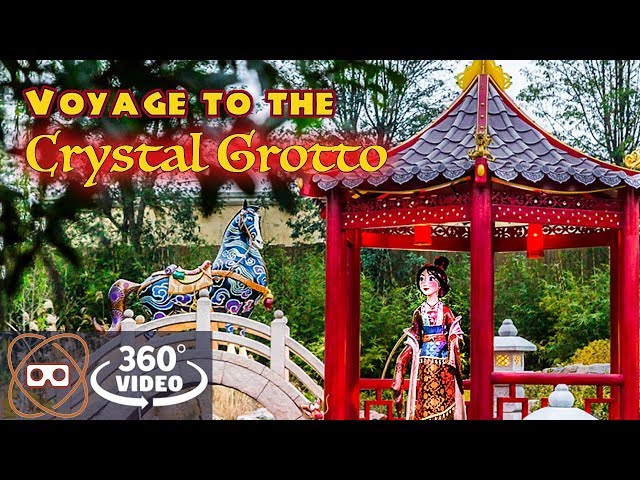 [5K 360] Crystal Grotto Ride - Full 360 POV - Shanghai Disney Fantasy Garden