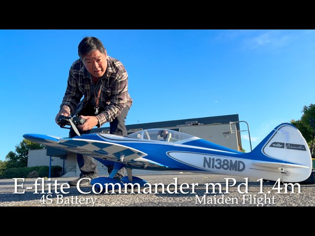 E-flite Commander mPd 1.4m BNF with AS3X and SAFE Select Maiden Flight