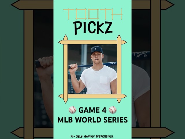 TOOTH PICKZ | MLB WORLD SERIES GAME 4 DODGERS VS YANKEES | 10/29/24 #sportsbetting #sportspicks #mlb