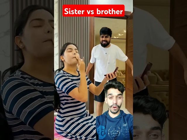 Sister👩 vs brother🕺 fun😂😂 #comedy #funny #fun #priyalkukreja #shortsfeed #trending #virlshort