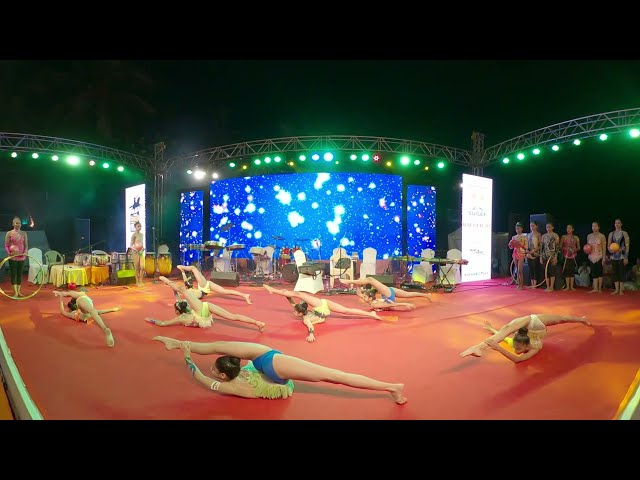 Rhythmic Gymnastics in 360° @Chatrapati Shivaji Mahraj Park Art Festival 2022. #gymnastics #sport