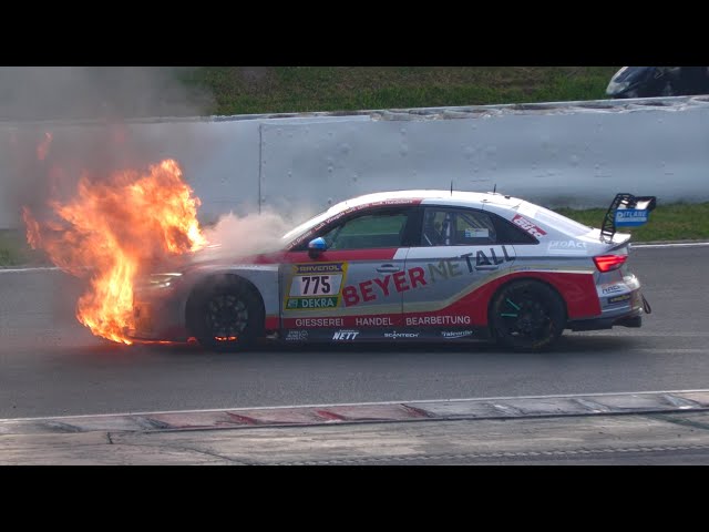 24H Nürburgring 2024 - BIG FIRE, SPINS, HARD FIGHTS + ACTION