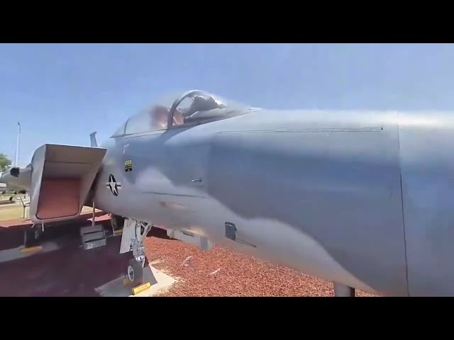 F15A Eagle VR180 cockpit view Castle Air Museum [VR180 3D]