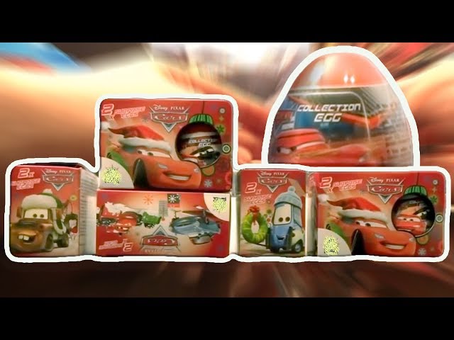 10 Cars PIXAR Disney Surprise Eggs Opening Lightning McQueen #70