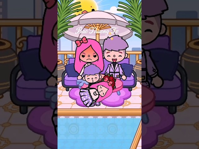 Little sister Like Copying Big Sister☺️😱Part2#tocaboca #tocastory #tocalifeworld #shorts