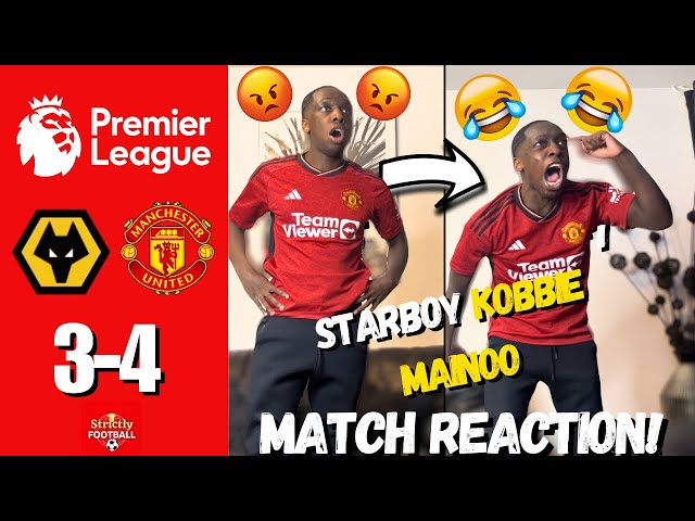 MAN UTD FAN GOES CRAZY😱 REACTING TO WOLVES 3-4 MAN UTD | MATCH REACTION