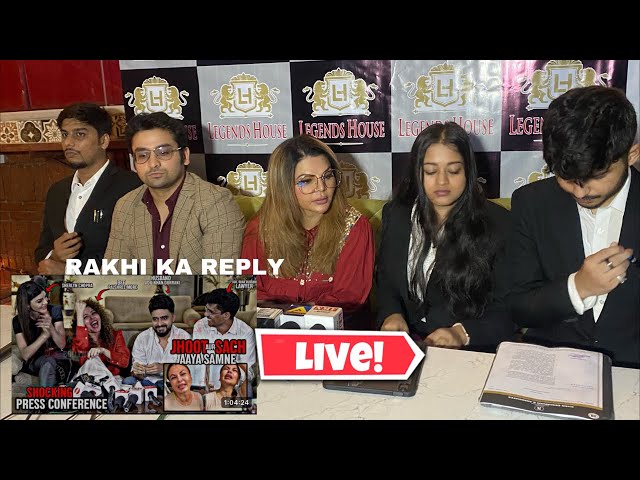 LIVE : Rakhi Sawant with Lawyers ne Diya Karara Jawab | Adil, Sherlyn, Rajshree