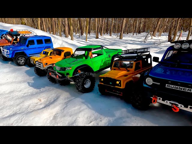 Winter Trophy Adventure: RC Trucks Conquer Snow and Ice!