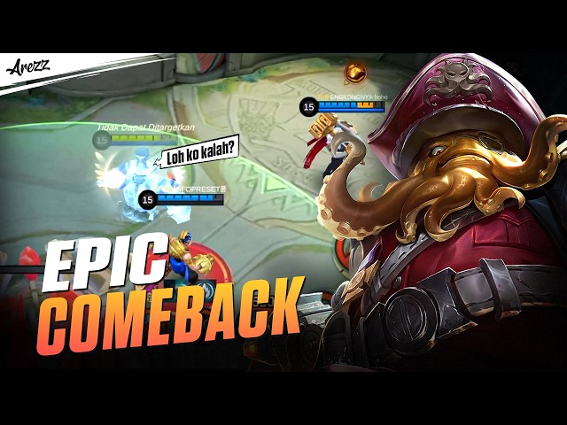 Dari NO HOPE Jadi EPIC COMEBACK! Bane Si Raja Laut Menggila! - Mobile legends