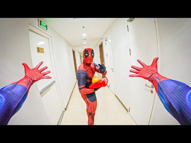 DEADPOOL HAS A VERY BAD NEIGHBOR SPIDER MAN (Spiderman Parkour POV in Vietnam)