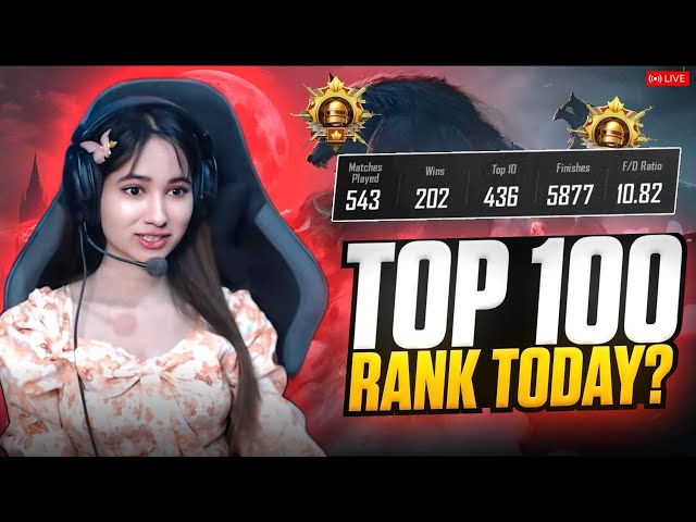 CONQUEROR TOP 100 LIVE😱EVERY MATCH CHICKEN😱💥BGMI LIVE |#bgmilive #girlgamer #pubgmobile