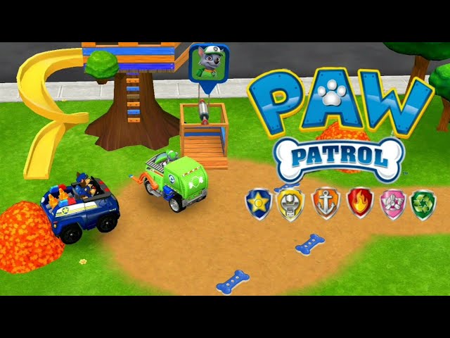 Paw Patrol Rescue World, Chase, Rocky And Marshall Saves The Day!