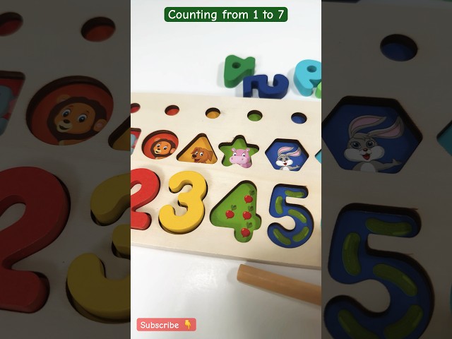 Counting from 1 to 7 | Educational Videos for Kids