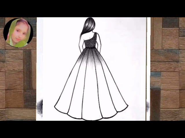 Easy drawing | Drawing girl | Easy Girl Drawing | How to draw | Art video | backside drawing | Art