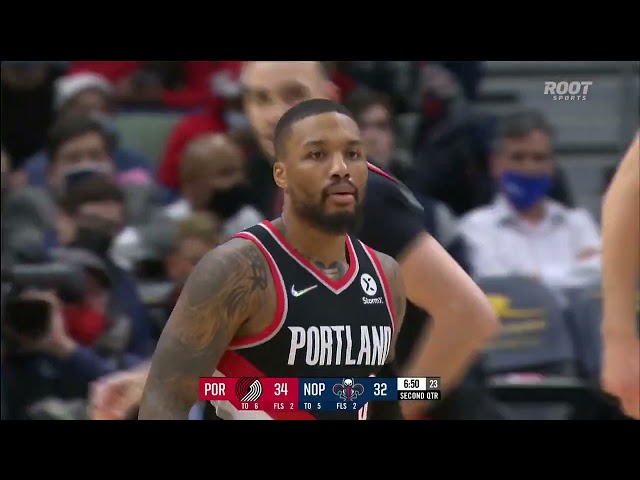 Damian Lillard nets 6 3-pointers for 39 PTS to lead all scorers vs. Pelicans