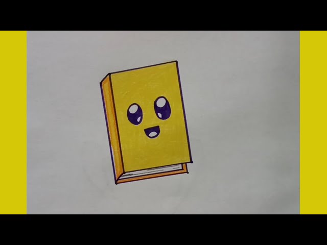 How To Draw A Cute Book 📖 For Kids Step By Step | Easily Book 📚 Drawing Video