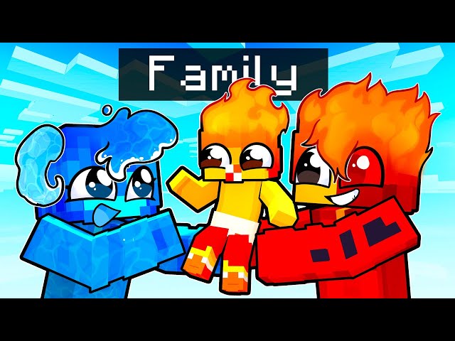 Having an ELEMENTAL Family in Minecraft!