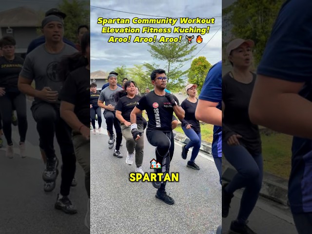 Spartan Community Workout Session at Elevation Fitness Kuching 🔥💪🏻 #sports #shortsvideo