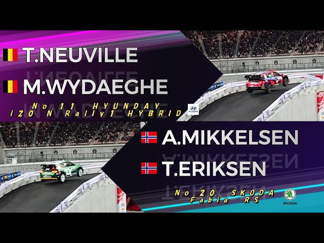 【RALLY JAPAN 2023】SS16 No.11 T.ヌービル/M.ヴィダグ　VS　No.20  A.ミケルセン/T.エリクセン  #rallyjapan #rally #wrc