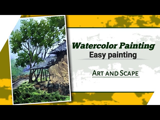 Easy Watercolor | Landscape painting | Art and Scape