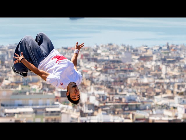 Dimitris Kyrsanidis Freerunning in Athens | 360° video