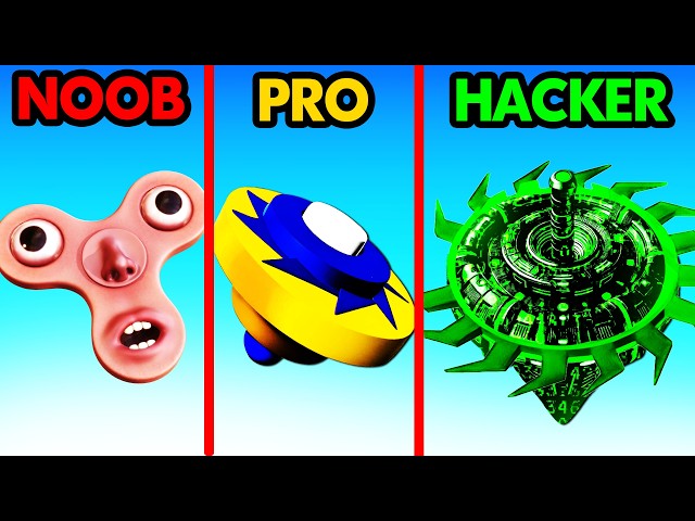 NOOB vs PRO vs HACKER SPINNER