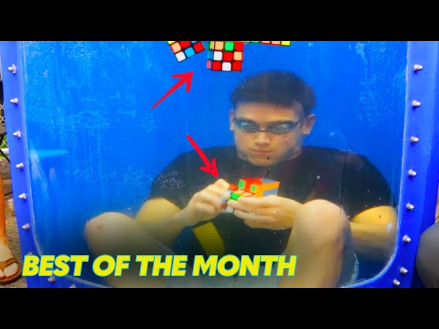 Best Of The Month: Man Solves Rubik's Cube Underwater