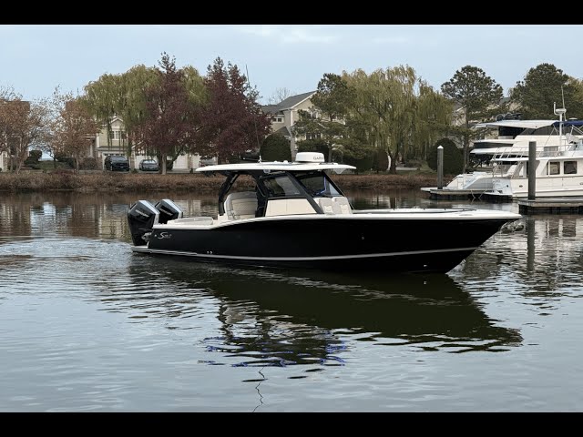 Available Now! 2025 Scout 330 LXF Boat For Sale at MarineMax Kent Island, MD