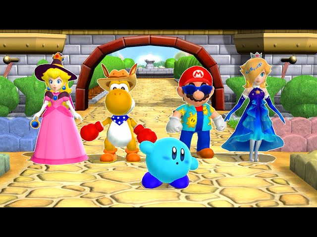 Mario Party 9 Garden Battle - Peach Vs Yoshi Vs Mario Vs Rosalina (Master Difficulty)