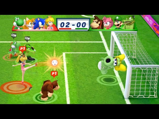 Mario & Sonic At The London 2012 Olympic Games Football #168  Peach, Sonic, Tails, Yoshi