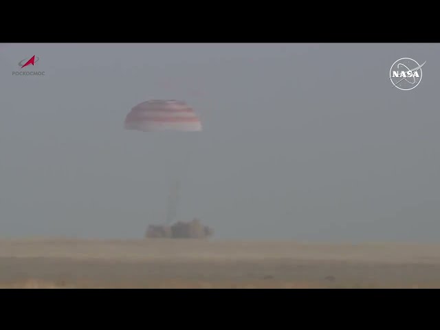 TOUCHDOWN! NASA Soyuz MS-25 Crew Landing