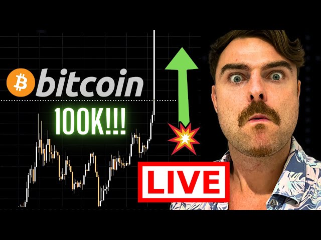 BITCOIN IS HITTING $100K RIGHT NOW!!!!!!!!!! 🚀🚀🚀 (24 HR LIVE TRADING!!!!!!!)