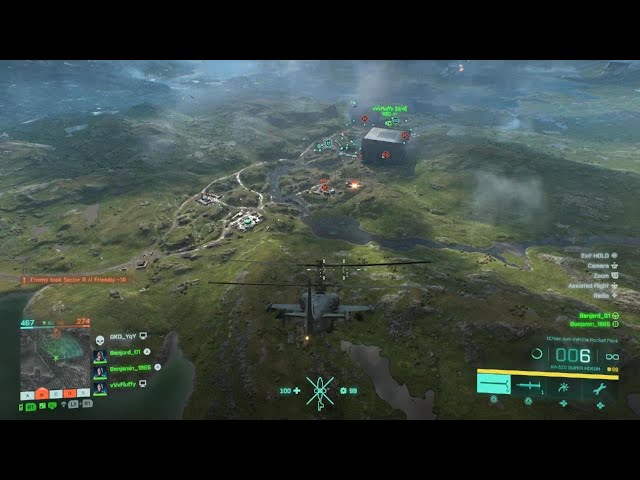 BF2042 MVP Hokum Attack Heli Squad - 105 kills on 128 player Spearhead