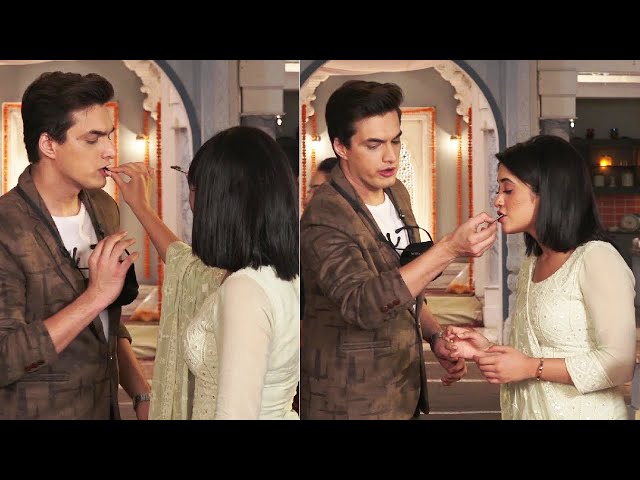 Shivangi Joshi EID Celebration With Mohsin Khan On The Set Of Yeh Rishta Kya Kehlata Hai