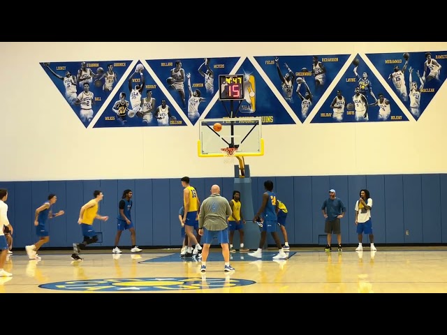 UCLA basketball practice video, featuring blitzing screens, good overall play from Aday Mara