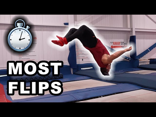 MOST FLIPS CHALLENGE!!! (Parkour, Trampoline)